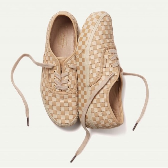 vans woven leather